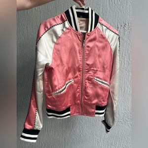 NWOT Straight to Hell Boogie – Pink & Tan REVERSIBLE Rockabilly Jacket (fits XS)